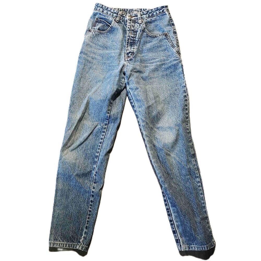 Legend Jeanswear Blue Light Wash High Waisted Tapered Jeans 26